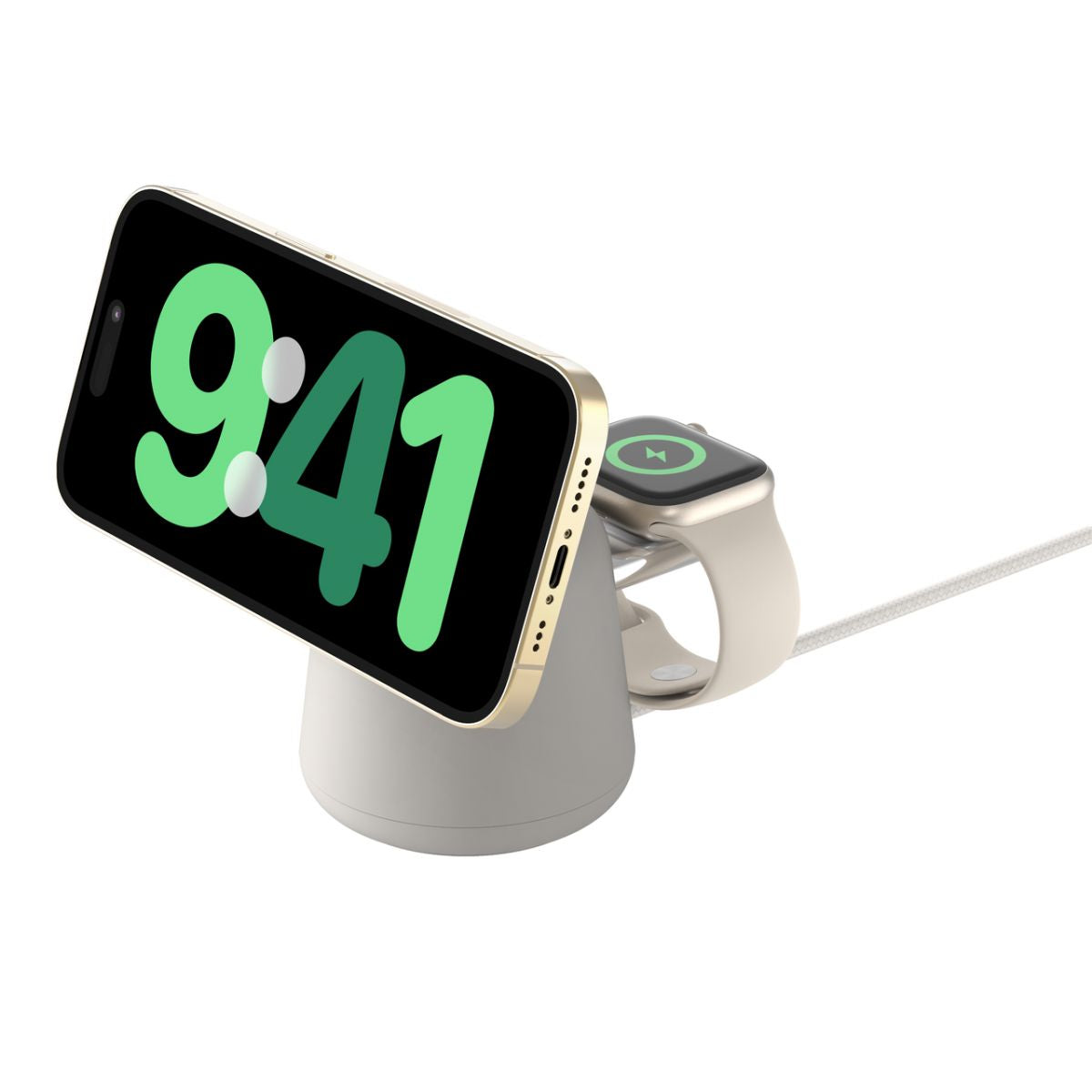 Boost Charge Pro 2In1magsafe 15W Charging Stand: Sand