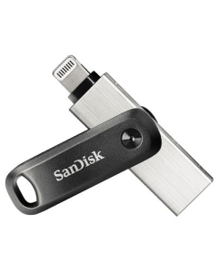 Pen Sandisk 64GB 3.0 iXpand Go Apple Lightning - Preto/Cinza