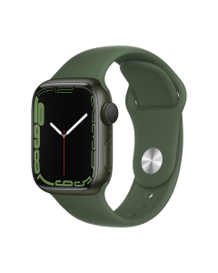 Apple Watch S7 GPS 41mm Verde com Bracelete Desportiva Trevo