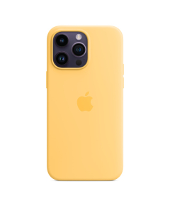 Capa Silicone MagSafe iPhone 14 Pro Max - Amarelo solar