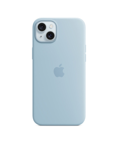 iPhone 15 Plus Silicone MagSafe Azul-claro