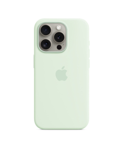 iPhone 15 Pro Silicone MagSafe Verde-menta suave