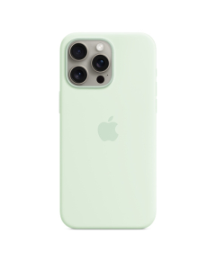 iPhone 15 Pro Max Silicone MagSafe Verde-menta suave