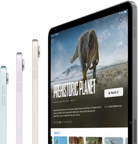 iPad Air a mostrar vídeo em streaming com uma ligação wireless incrivelmente rápida